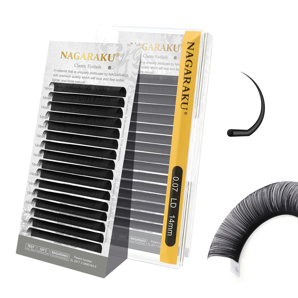 NAGARAKU Classic J curl lashes offer natural daily definition.