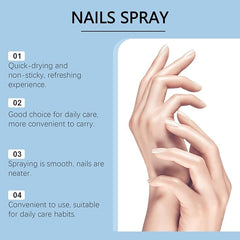 Nails Spray 30ml bottle provides precise coverage on nails.