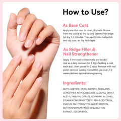 Air-dry timing for Nailshion base coat is 1–2 minutes per layer.