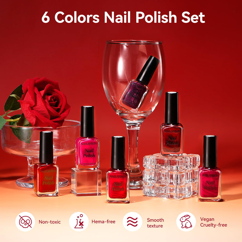 Nailshion fast-dry formula dries in 60 seconds for a quick manicure