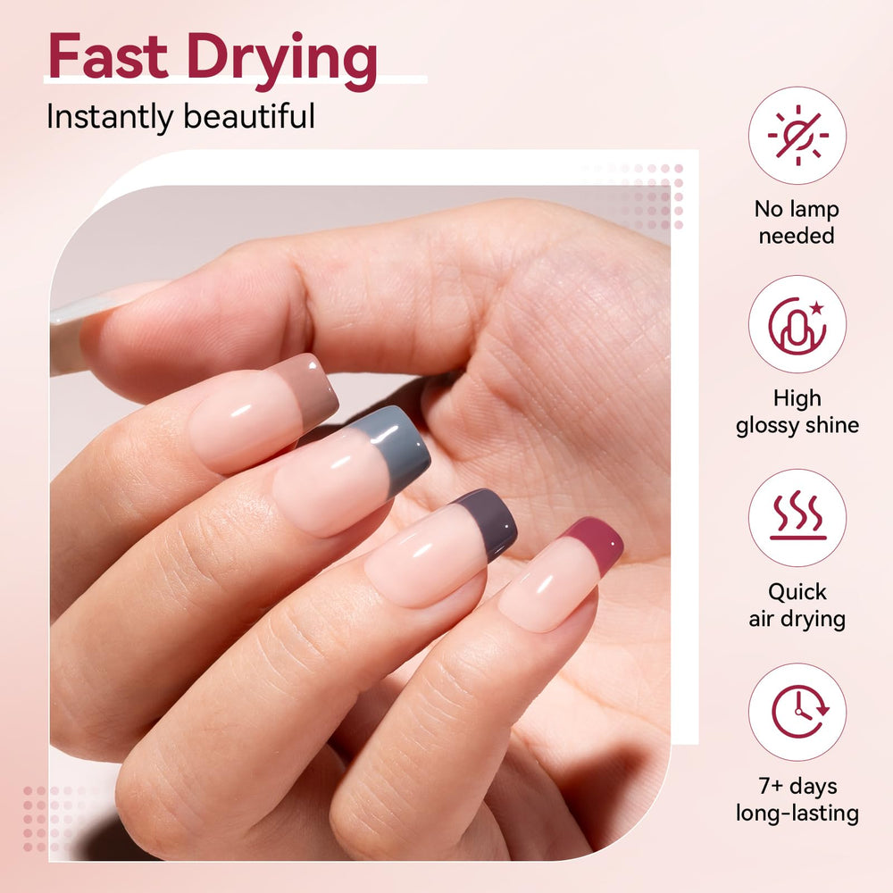Nailshion Nude Grays taupe polish ideal for minimalist, sophisticated nails.