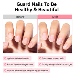 Nailshion VE Protein ingredient highlight with hydrolyzed wheat protein nourishing nails.