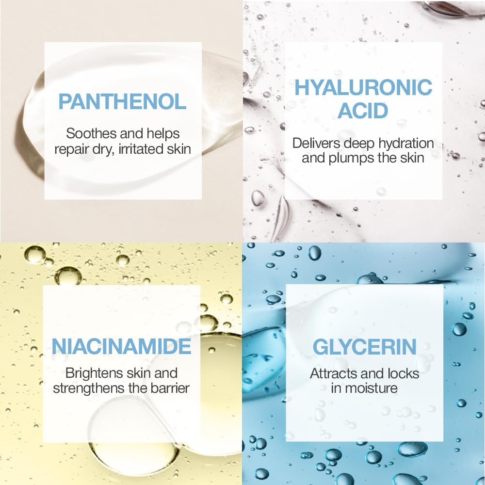 Naisture Hyaluronic Acid Face Mask being applied on the face for absorption.