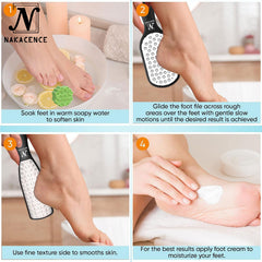 Nakacence foot bath bombs pair for spa-like prep soak.