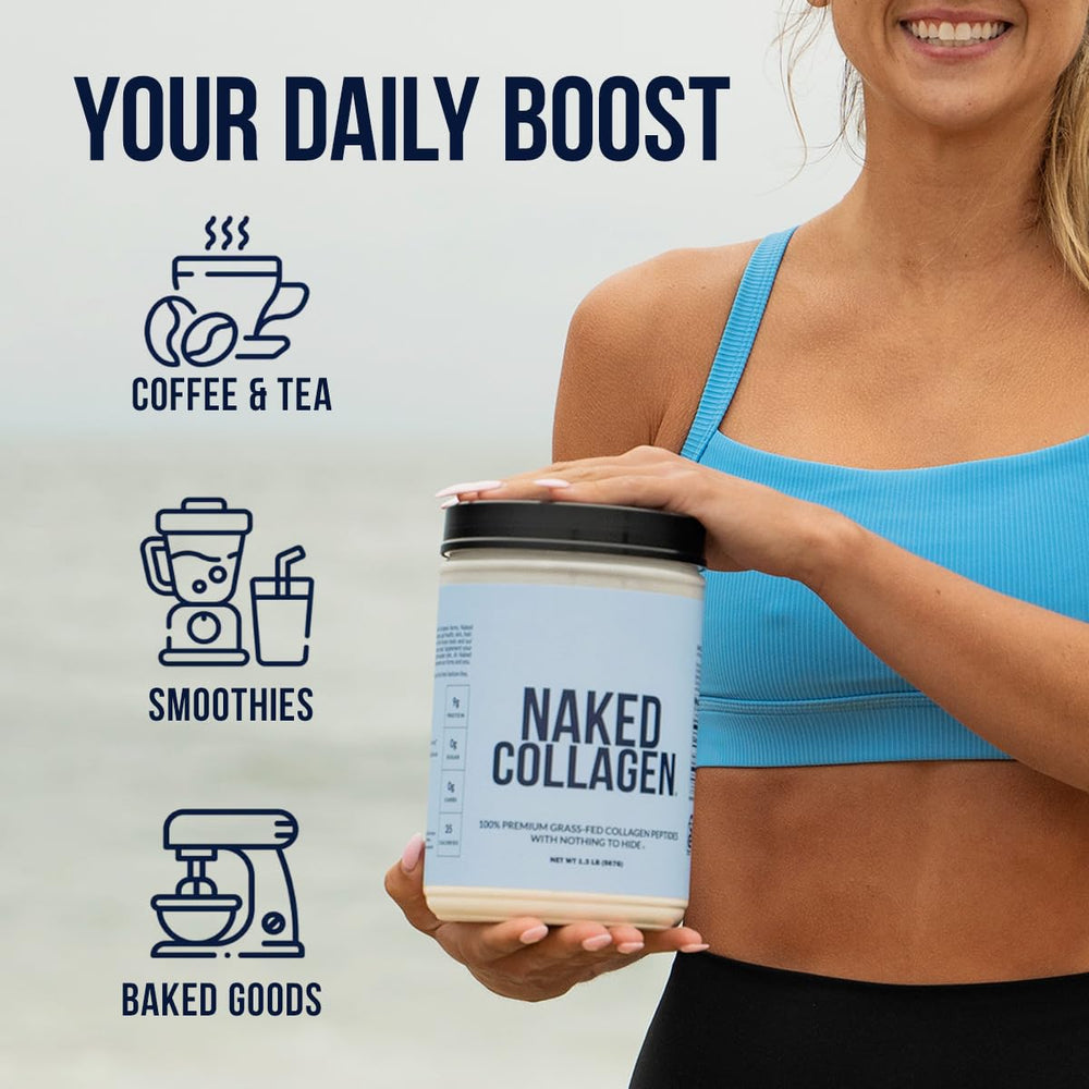 NAKED Chocolate Collagen in a shake for post-workout recovery.