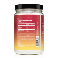 Naked BCAAs tub with label detailing 501 g and 34 servings