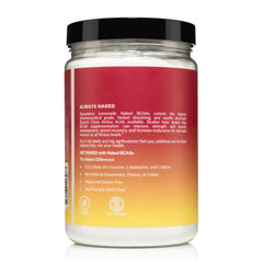 Naked logo with Strawberry Lemonade BCAAs branding