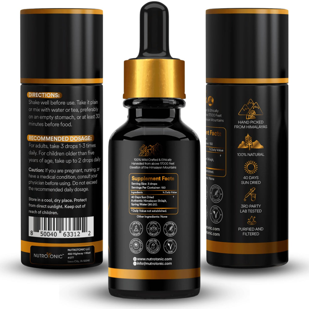 Nano-filtered premium gold-grade Shilajit crystals