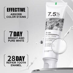 Fluoride-free peppermint toothpaste close-up