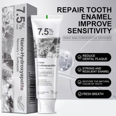 Gentle whitening action of nano-hydroxyapatite toothpaste