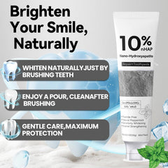 Close-up of toothpaste texture and consistency