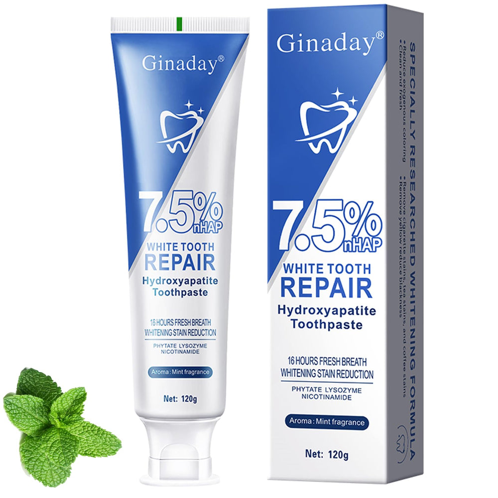 Tube of 7.5% nano hydroxyapatite toothpaste for enamel protection