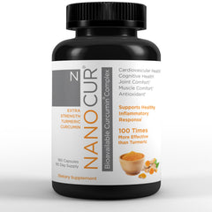 Nanocur Turmeric Curcumin bottle front view