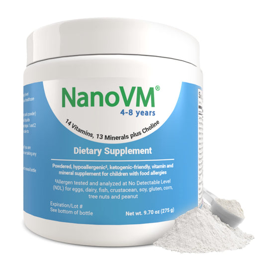 NanoVM kids multivitamin powder jar 275g - unflavored
