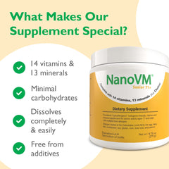 NanoVM Senior 71+ safety seal intact.
