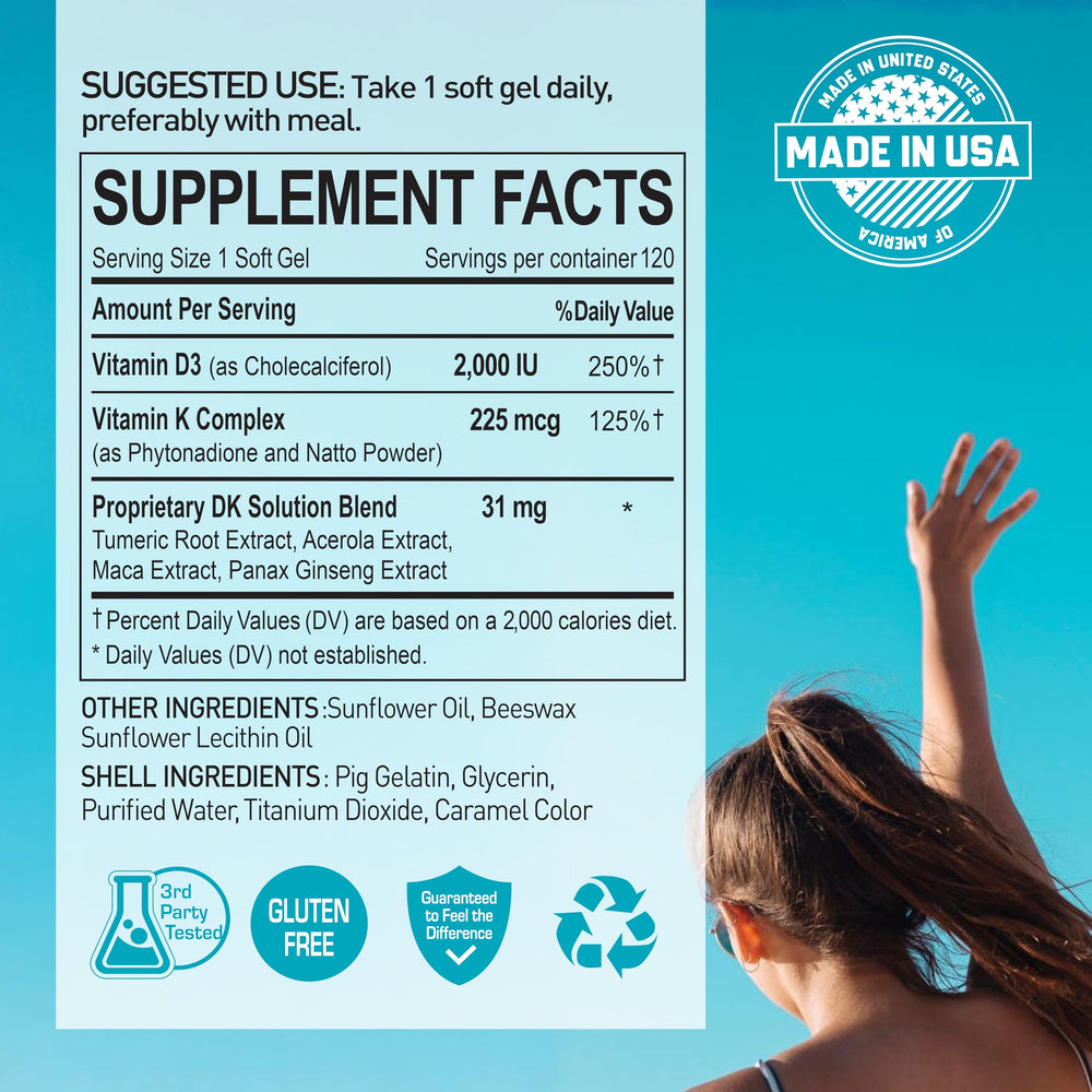 NANOWELL DK Solution 120 Softgels for bone and teeth health