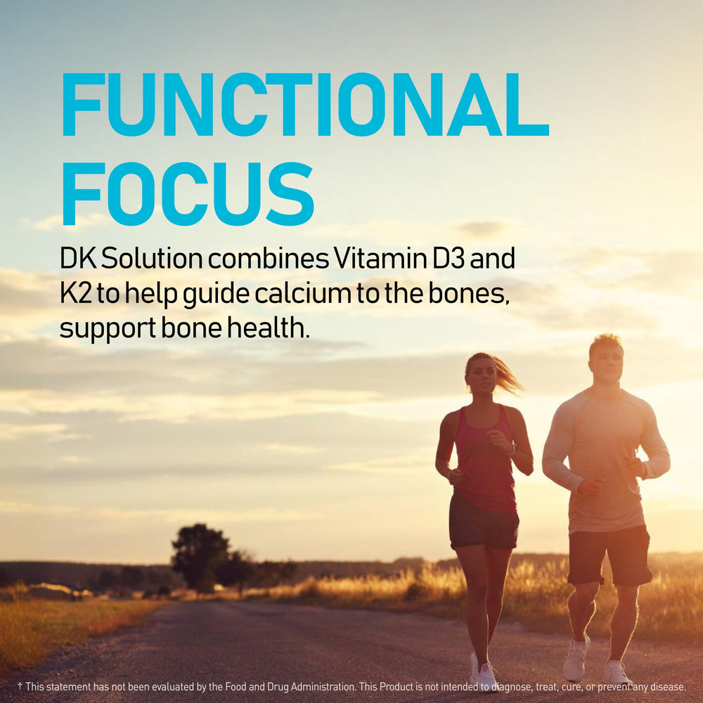 NANOWELL DK Solution 120 Softgels highlighting calcium metabolism and cardiovascular support