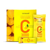 NANOWELL Pure Buffered Vitamin C 3000 mg per serving bottle and sticks