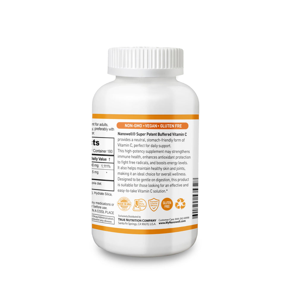 Graphic illustrating bioflavonoid complex ingredients for NANOWELL Vitamin C 1000 mg
