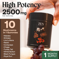 Non-GMO Vegan NAO mushroom gummies packaging
