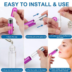24 writable stickers for labeling nasal inhalers