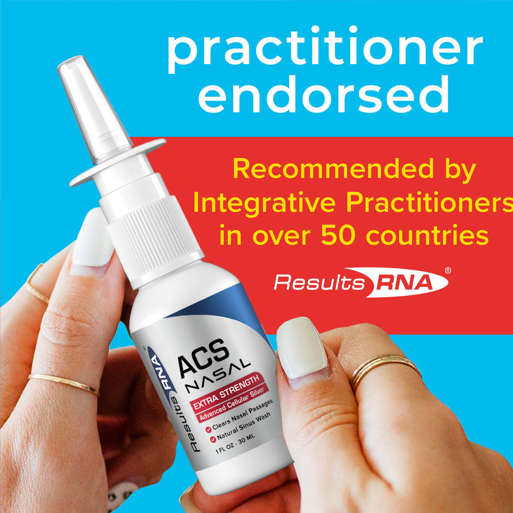 Nasal spray being used