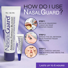 NasalGuard USA-made label signals quality for safe air travel.