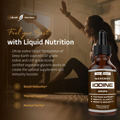 Nascent Iodine Drops bottle indicating USA manufactured