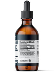 Amber glass bottle with Nascent Iodine liquid