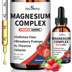 NaSeny Magnesium Glycinate Liquid 400mg bottle front label