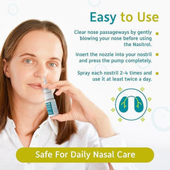 Nasitrol natural nasal spray ingredients highlight safe non toxic formulation.