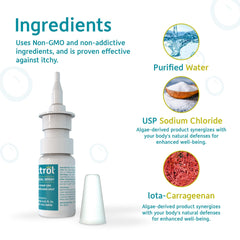 Nasitrol natural nasal spray packaging highlights a family-friendly, non-toxic design