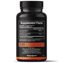 Ingredients: Panax Ginseng 1000 mg and Ginkgo Biloba 120 mg