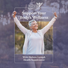 Nation Health MD Lymph MD ingredients bromelain closeup with digestive comfort notes.