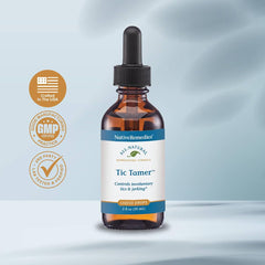 Native Remedies Tic Tamer 2 fl oz bottle side view