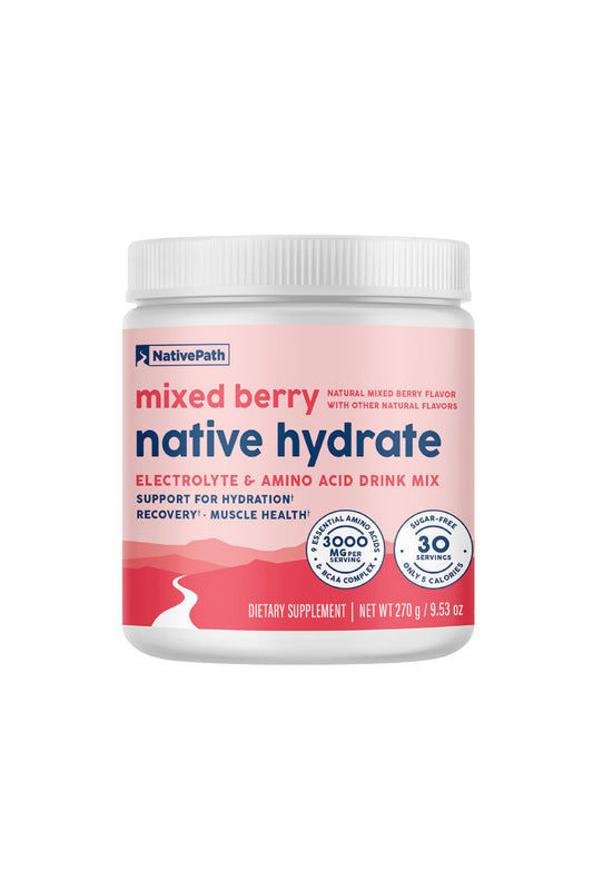 NativeHydrate Mixed Berry electrolyte powder tub