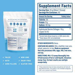 Close-up of NativePath Collagen Peptides bottle and scoop