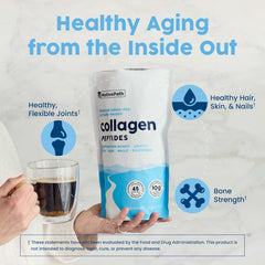 Scoop pouring NativePath collagen peptides powder