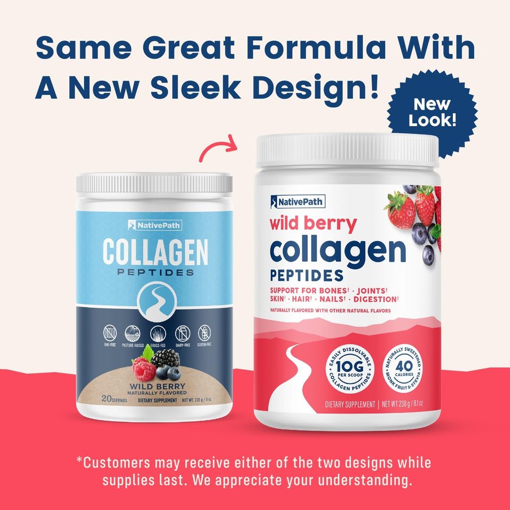 Berries and wild berries for flavor in NativePath Collagen Peptides