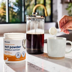 Non-GMO vegan-friendly labeling on NativePath MCT Powder