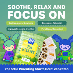 Pack of NATPAT Zen Patch mood calming stickers, 24 pack