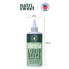 Natrisweet Stevia Liquid Drops packaging and label