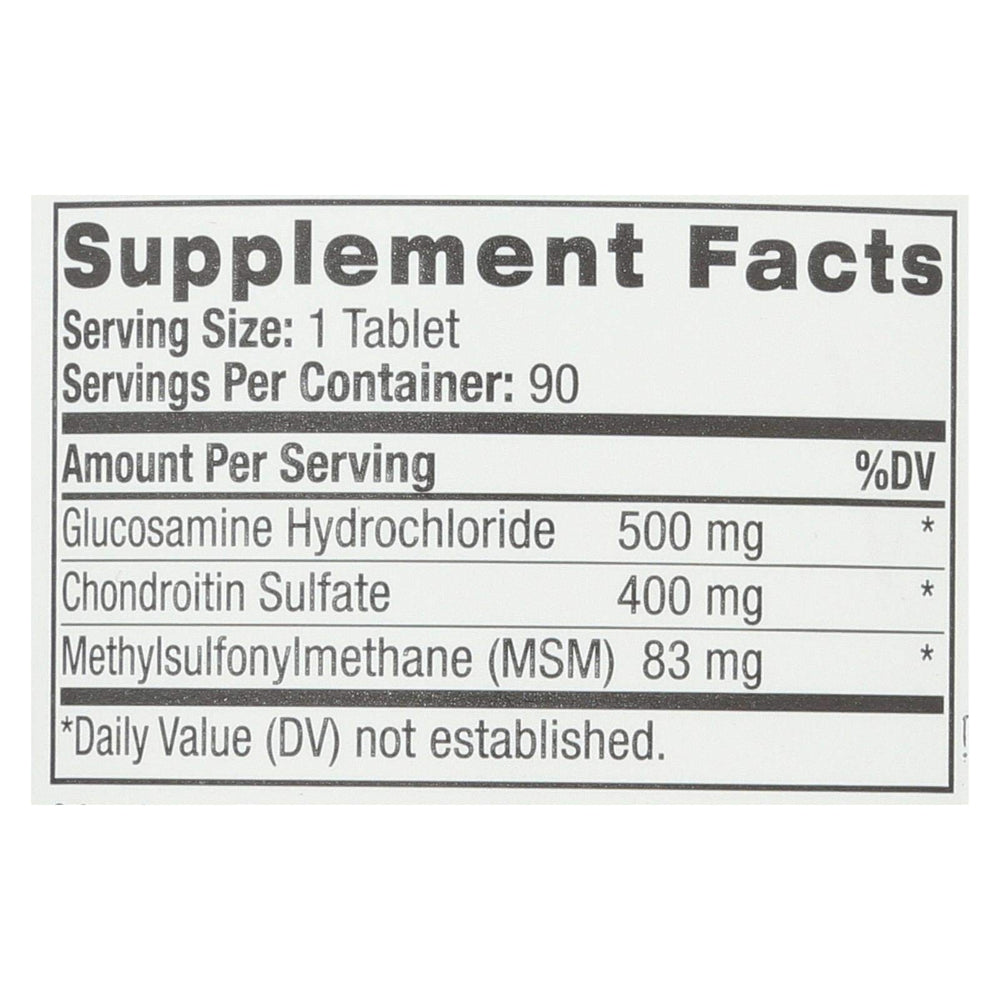 Bottle of Natrol Glucosamine Chondroitin MSM supplement for joint health