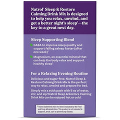 Nighttime calm and restful sleep concept with Natrol Sleep + Restore