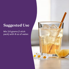 Preparing Natrol Sleep + Restore drink in 8 oz water