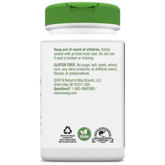 Close-up of Slippery Elm Bark 400mg capsule bottle