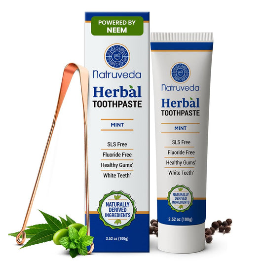 Natruveda Neem Herbal Toothpaste tube