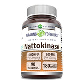 Nattokinase 100 mg veggie capsules bottle – 180 count