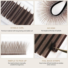 Closeup of NATUHANA easy-fan technology for quick application