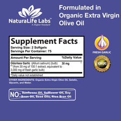 Close-up of Odorless Garlic softgels